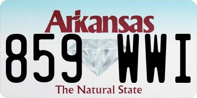 AR license plate 859WWI