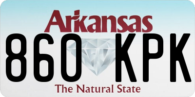 AR license plate 860KPK