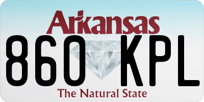 AR license plate 860KPL