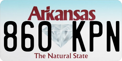 AR license plate 860KPN