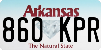 AR license plate 860KPR