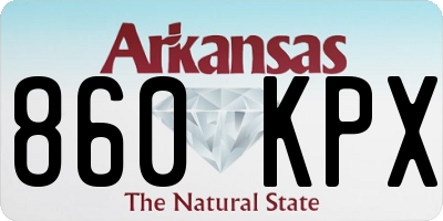 AR license plate 860KPX