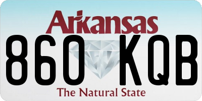 AR license plate 860KQB