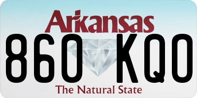 AR license plate 860KQO