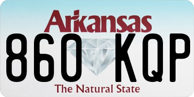 AR license plate 860KQP