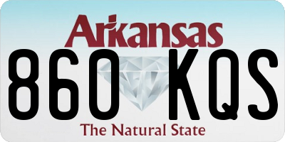 AR license plate 860KQS