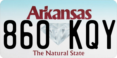 AR license plate 860KQY
