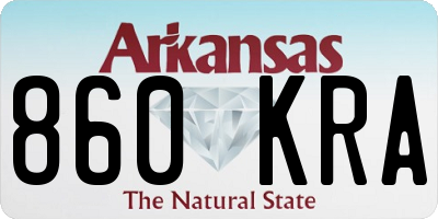 AR license plate 860KRA