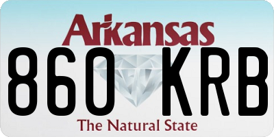 AR license plate 860KRB