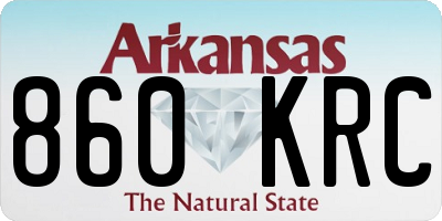 AR license plate 860KRC