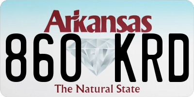 AR license plate 860KRD