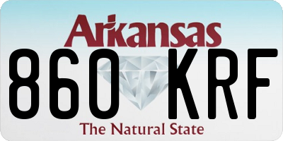 AR license plate 860KRF