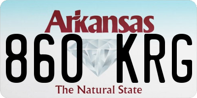 AR license plate 860KRG
