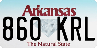 AR license plate 860KRL