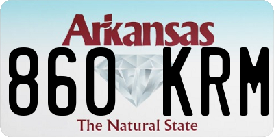 AR license plate 860KRM