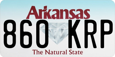 AR license plate 860KRP