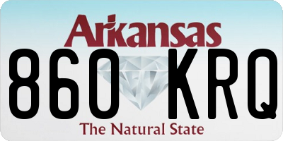 AR license plate 860KRQ