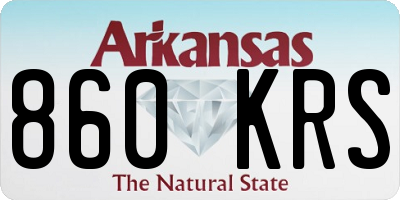 AR license plate 860KRS
