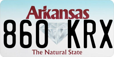 AR license plate 860KRX