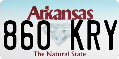 AR license plate 860KRY