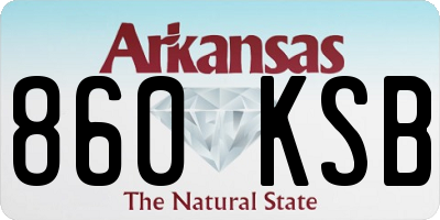 AR license plate 860KSB