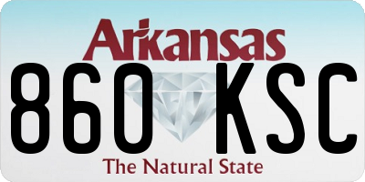 AR license plate 860KSC