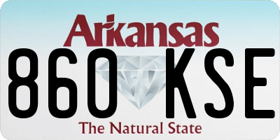 AR license plate 860KSE