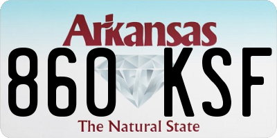 AR license plate 860KSF