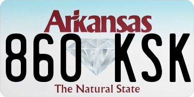 AR license plate 860KSK