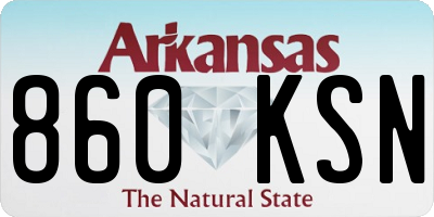 AR license plate 860KSN