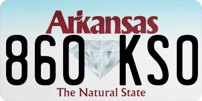 AR license plate 860KSO