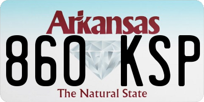 AR license plate 860KSP