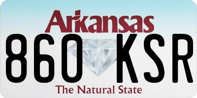 AR license plate 860KSR