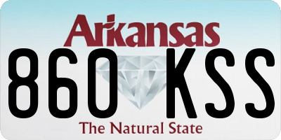 AR license plate 860KSS