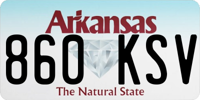 AR license plate 860KSV