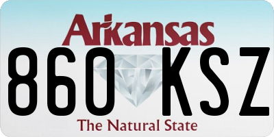 AR license plate 860KSZ