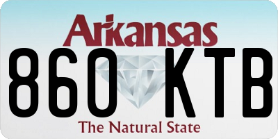 AR license plate 860KTB
