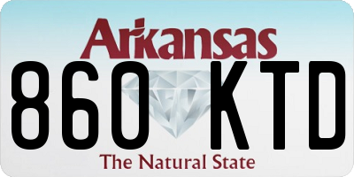 AR license plate 860KTD