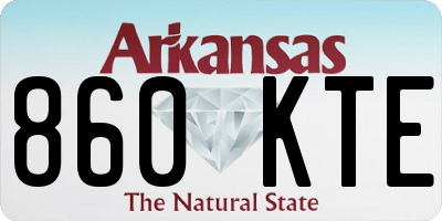 AR license plate 860KTE