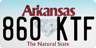 AR license plate 860KTF