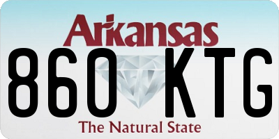 AR license plate 860KTG
