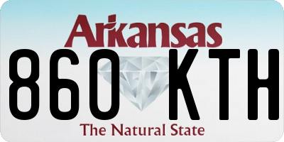 AR license plate 860KTH