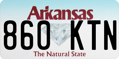 AR license plate 860KTN