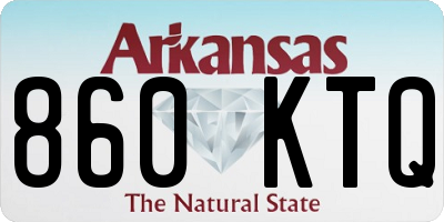 AR license plate 860KTQ