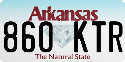 AR license plate 860KTR