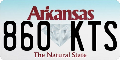 AR license plate 860KTS