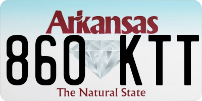 AR license plate 860KTT