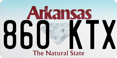 AR license plate 860KTX