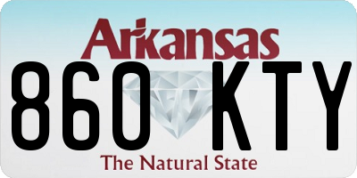 AR license plate 860KTY
