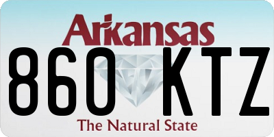 AR license plate 860KTZ